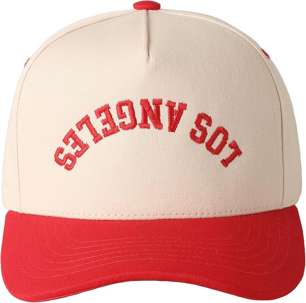 MIRMARU Two-Tone Vintage Canvas Trucker Hats for Men & Women, Adjustable Size Baseball Caps with ... | Amazon (US)