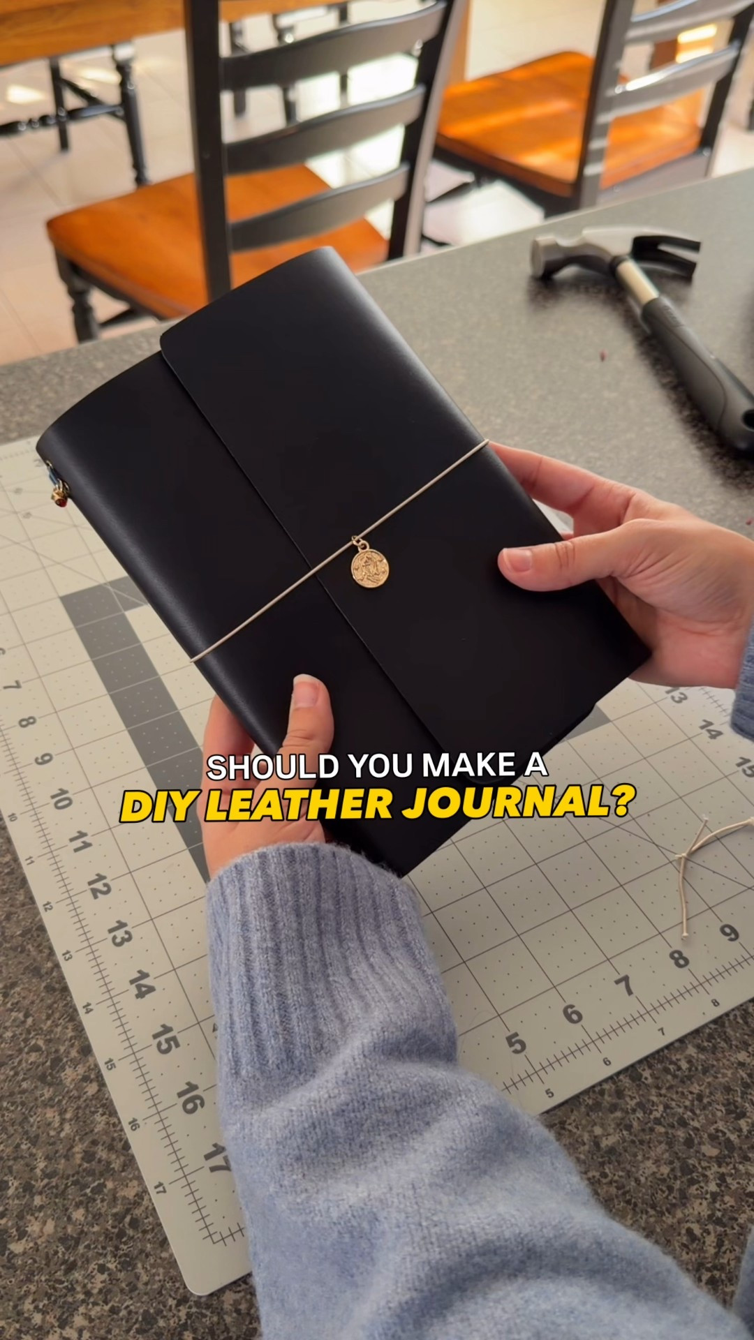 A5 LEATHER JOURNAL: to DIY or BUY?

DIY IF:
✅ you have interest in the process (and are okay with doing some research before you commit)
✅ you’re okay if your journal has some imperfections 
✅ you want to gift these to friends & family (cost per journal starts to really go down)

BUY IF:
❌ the process sounds more stressful than fun
❌ you won’t ever make another journal again (there’s a lot of tools that may go to waste)
❌ you want professional quality (I think mine look great, but it’s also a basic version without built-in pockets, clean embossing or stitching)


What do you think? Would you DIY, BUY, or PASS on leather journal covers? 👀


#diyleatherjournal #diyleather 
