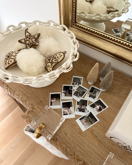 Kat Jamieson shares Polaroid photos from the holidays. Decor, memories, Christmas, pictures, photo, photography. Bowl is from Ceramica Assunta in Positano. Ornaments are from Paris.

#LTKHoliday #LTKSeasonal #LTKhome