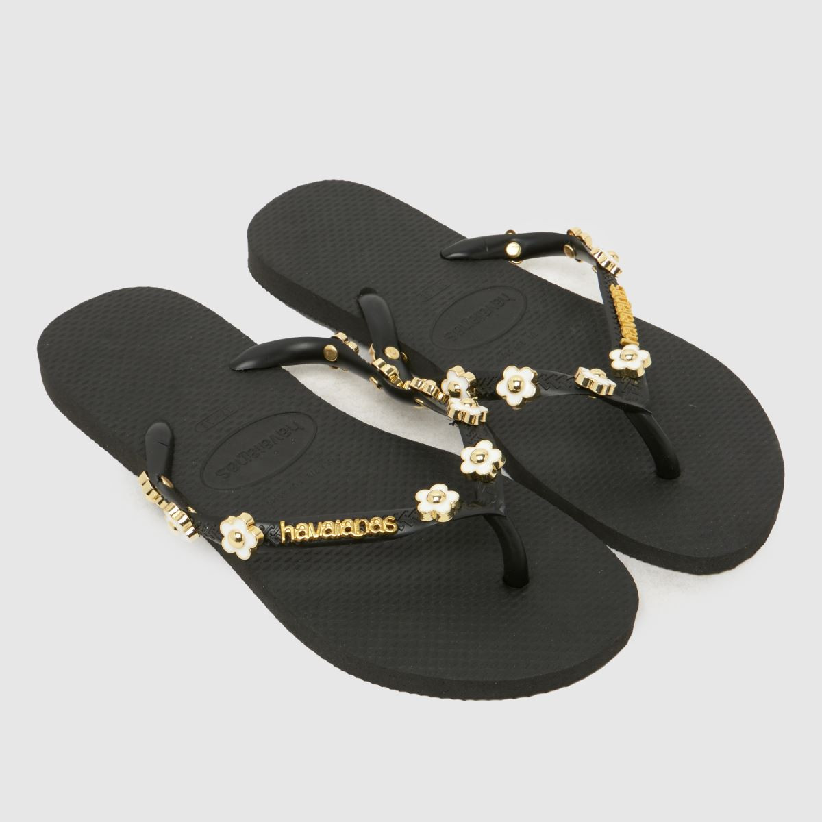 Womens Black Havaianas Slim Stylish Flip Sandals | schuh | Schuh