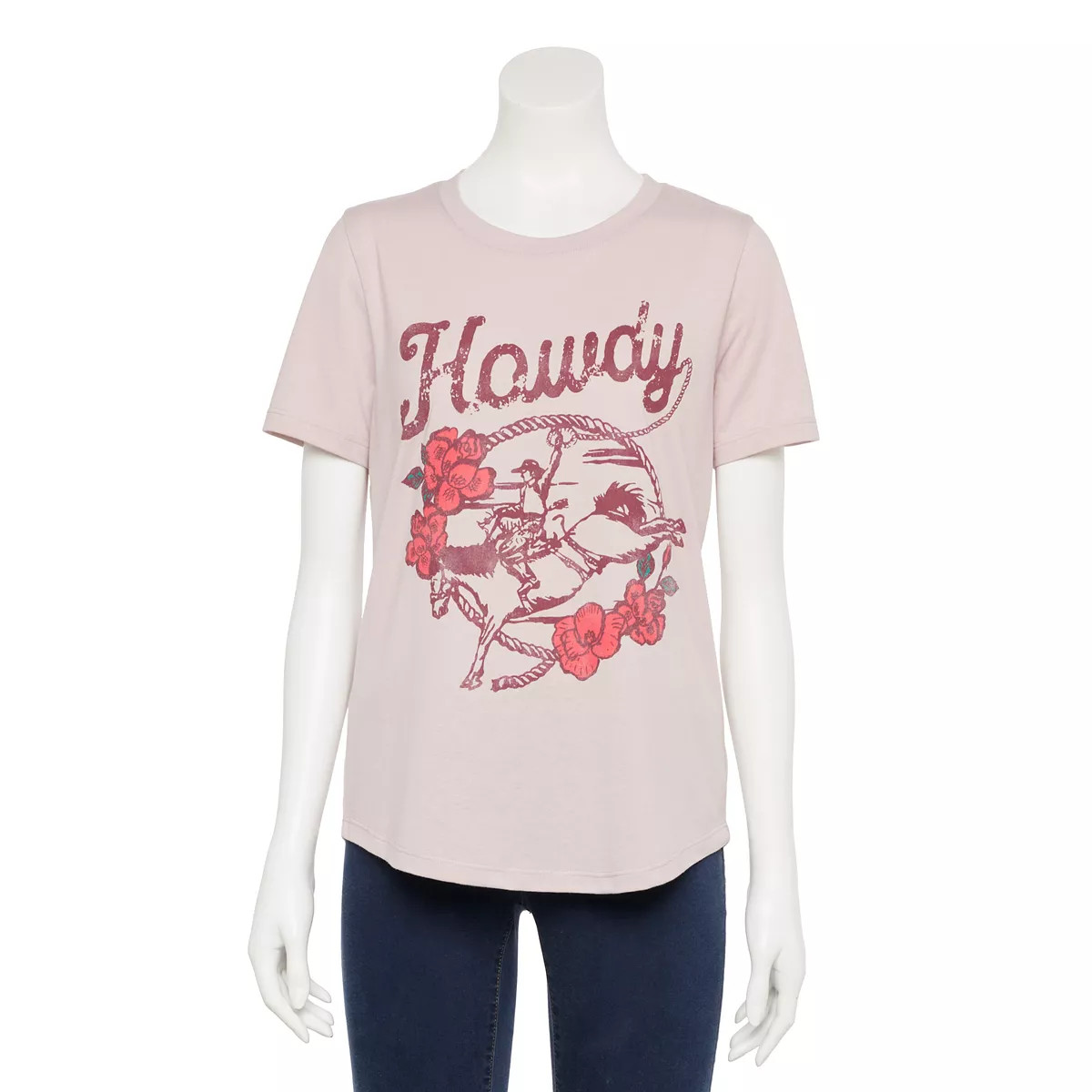 Missy Plus Size Howdy Scoopneck Flowy Tee | Kohl's