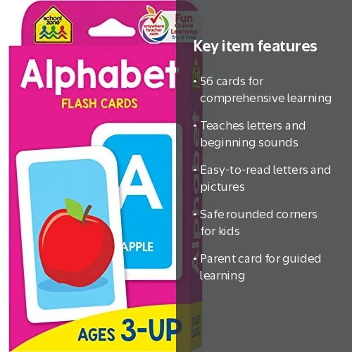 School Zone Alphabet Flash Cards (Revised edition) (Hardcover) | Walmart (US)