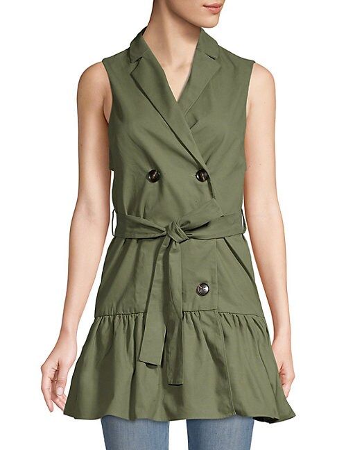 Belted Sleeveless Jacket | Saks Fifth Avenue OFF 5TH