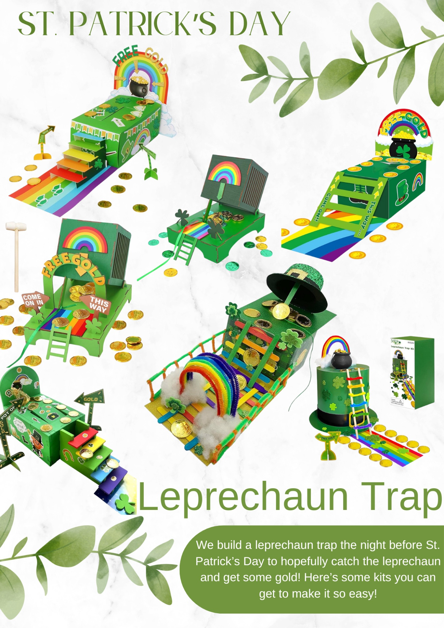 Trying to decide on our leprechaun trap for the year! Which one will work to finally catch that leprechaun? 🍀

#LTKKids #LTKSeasonal #LTKFamily