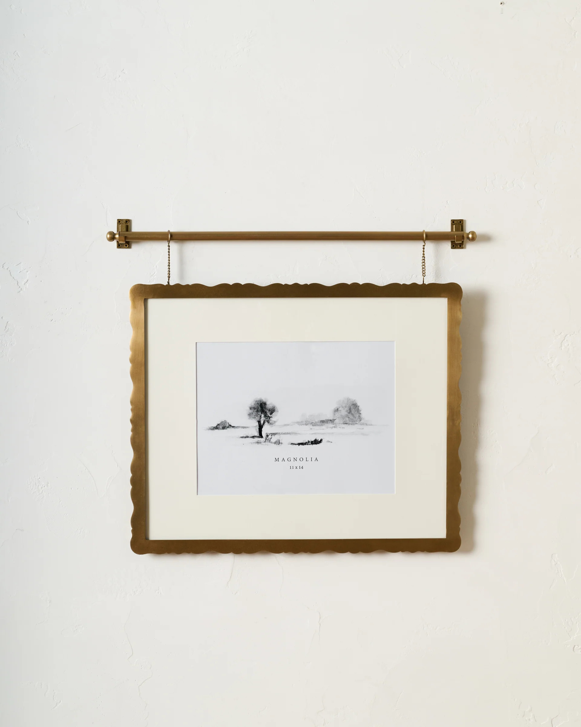 Colleen Brass Scallop Picture Frame | Magnolia