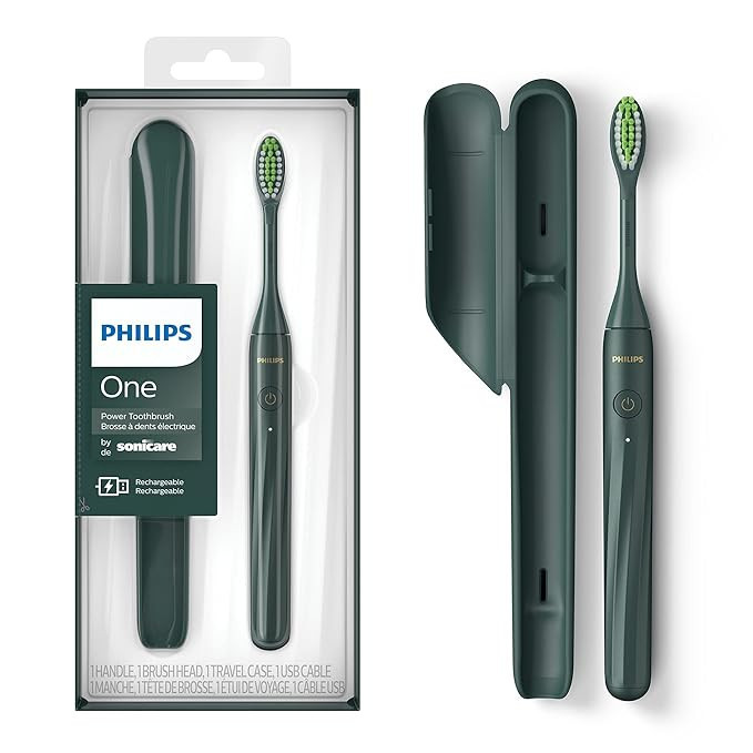 Philips One by Sonicare Rechargeable Toothbrush, Sage, HY1200/28 | Amazon (US)