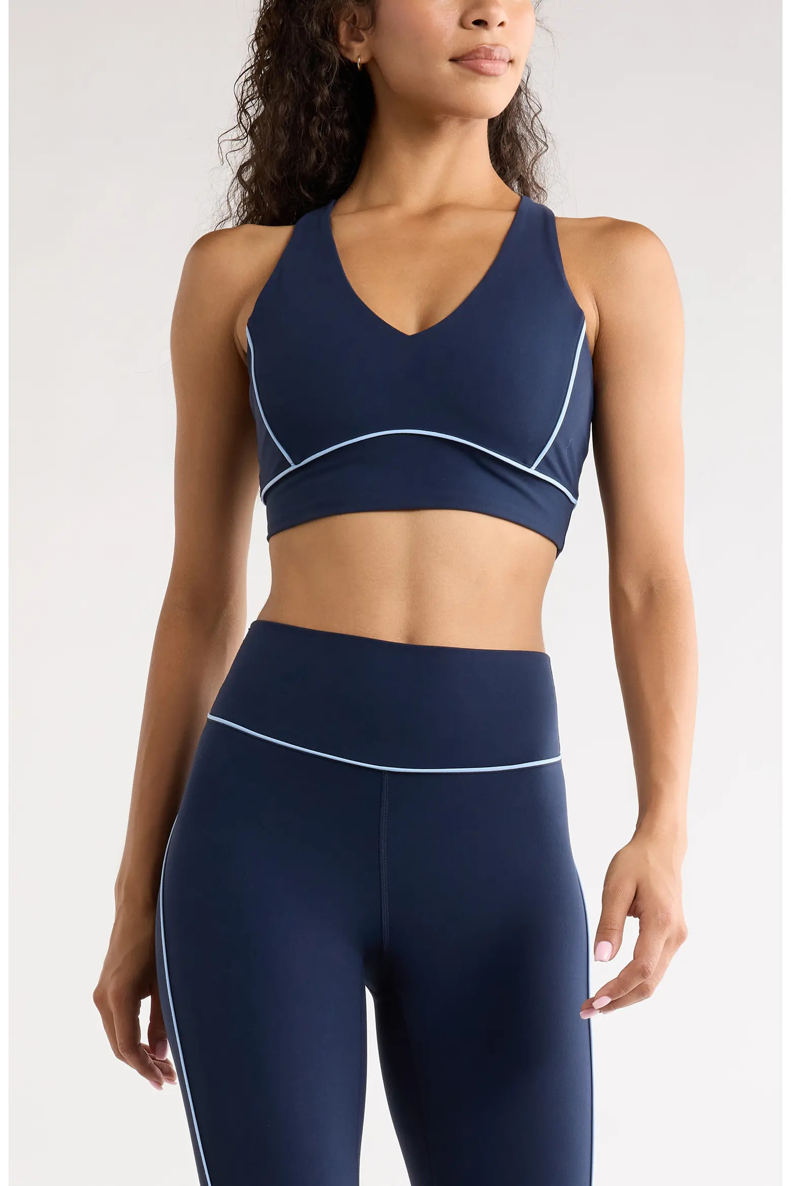 Studio Luxe Piped Sports Bra (Women) | Nordstrom | Nordstrom