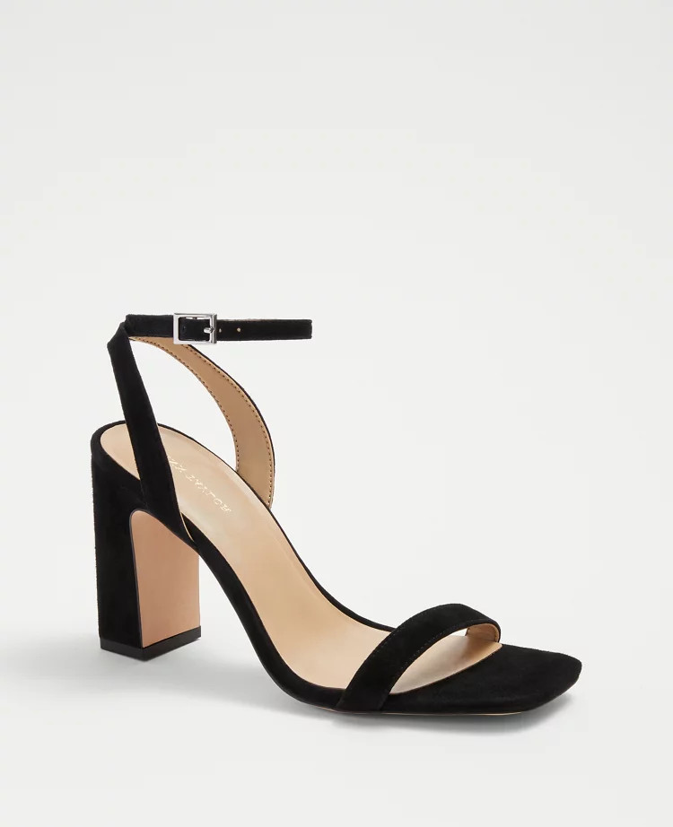 Yasmine Suede High Heel Sandals | Ann Taylor (US)