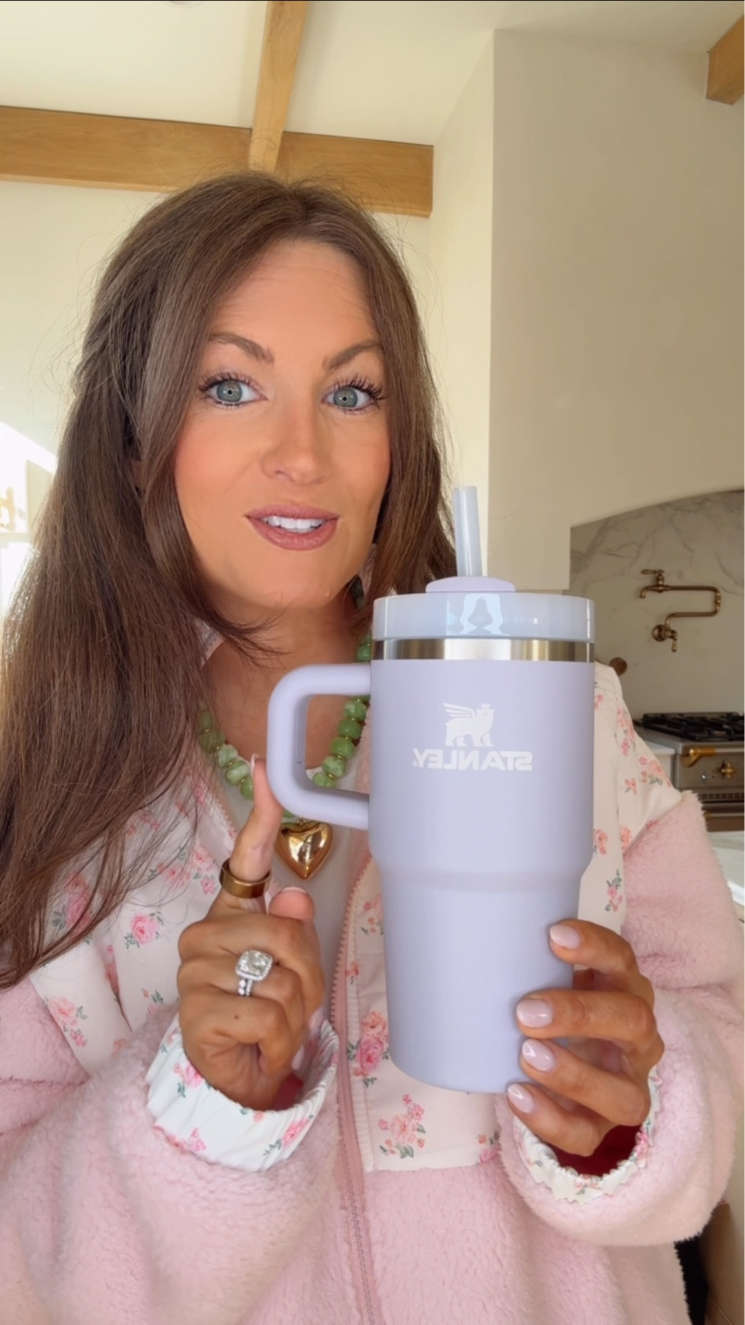 Brand new @stanley_brand colors for spring - I have the “Purple Dust” color in the 20 oz Quencher and the Midi Lunchbox! The dog bowl is “Sky Blue” 🤍✨ #stanleypartner 

#LTKValentine #LTKKids #LTKSeasonal