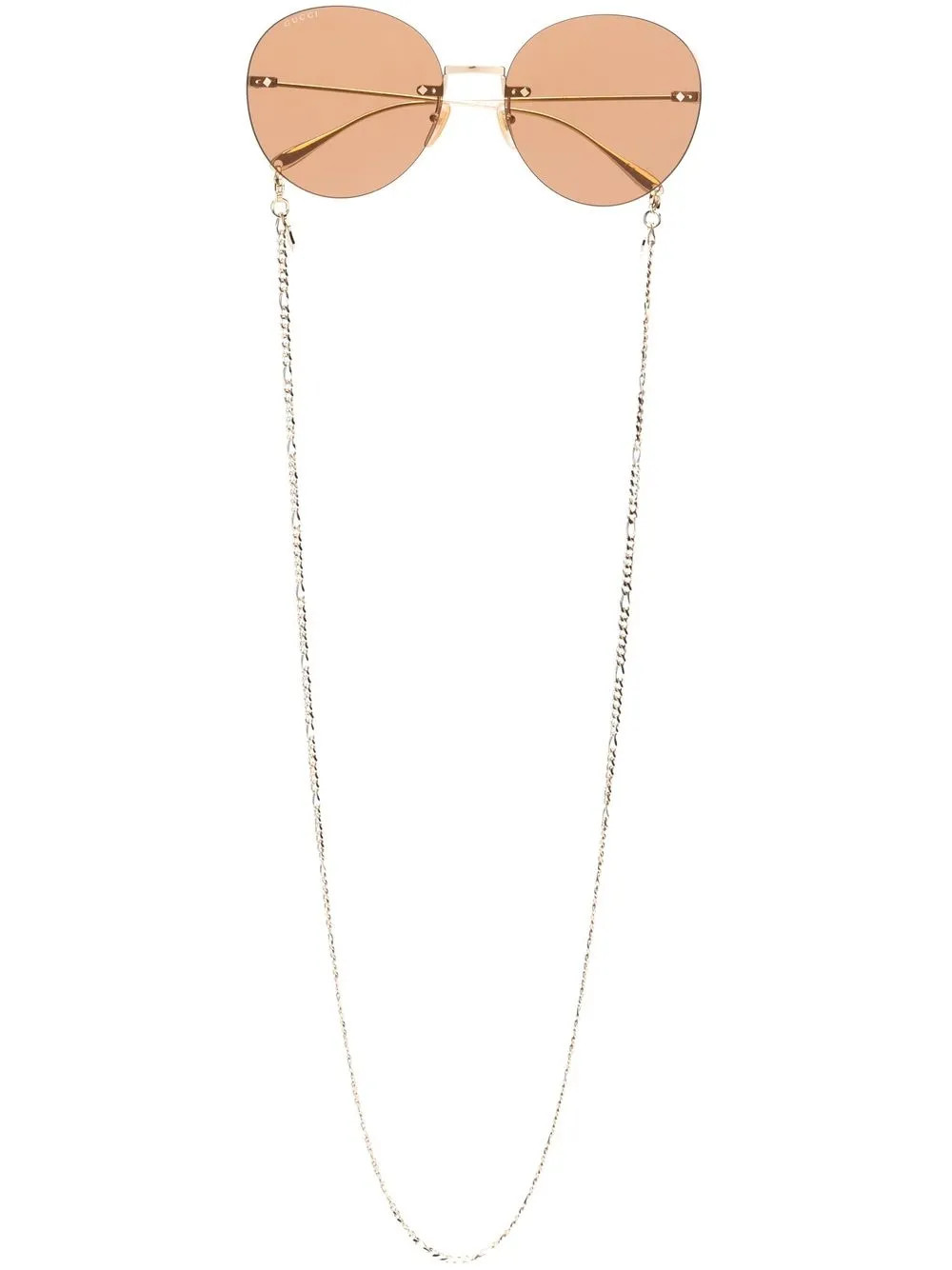 Gucci Eyewear Rimless round-frame Sunglasses - Farfetch | Farfetch Global