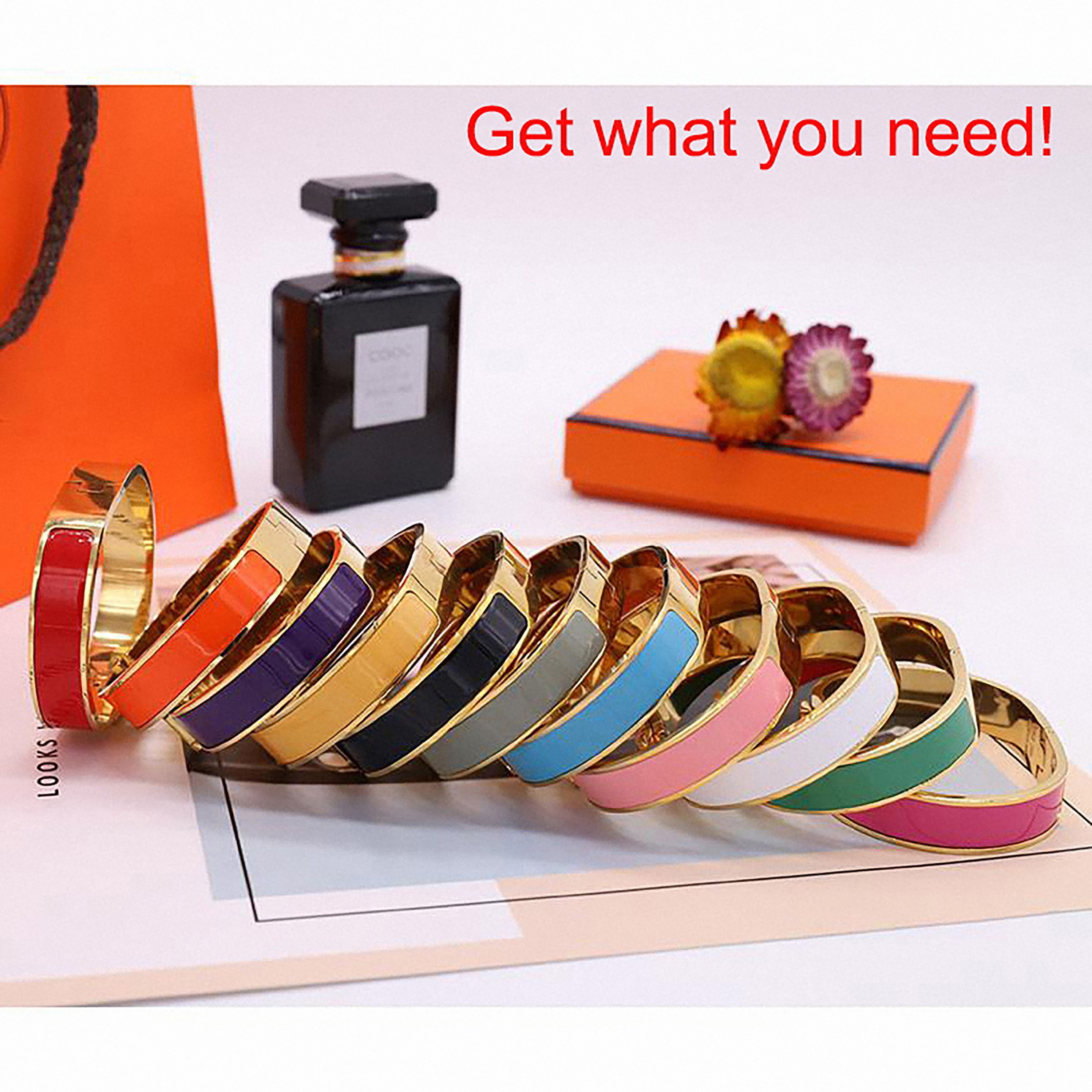 Classic Enamel Rainbow Woman Bracelet Bangle Fashion Bracelets H For Man Women Jewelry High Quali... | DHGate