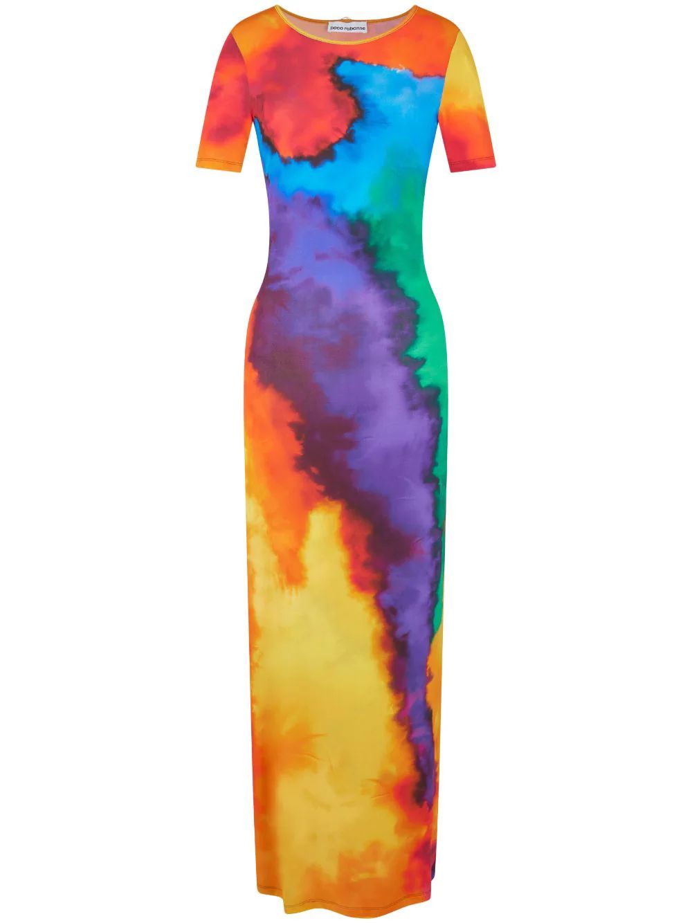 Rabanne tie-dye Print Maxi Dress - Farfetch | Farfetch Global