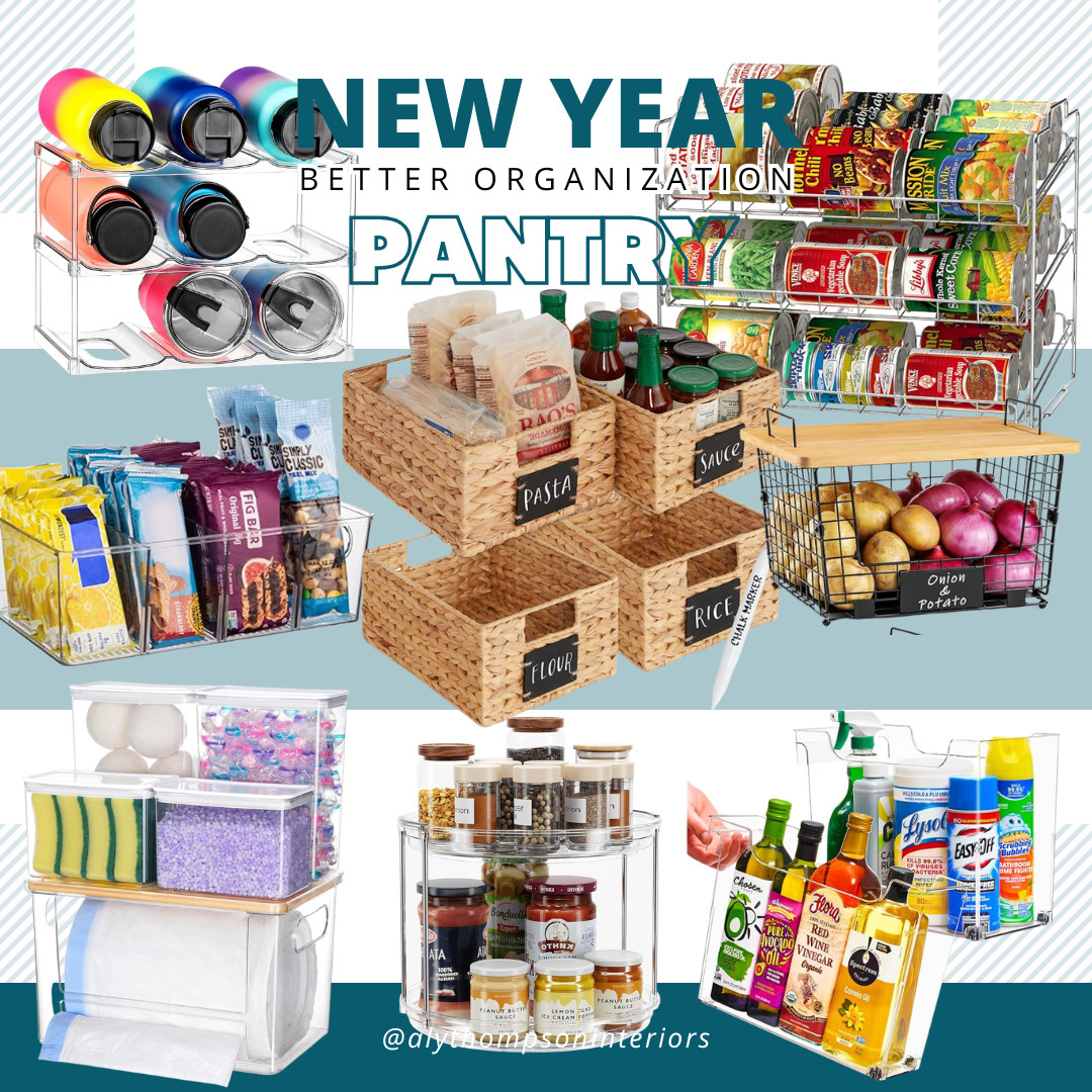 New Year Better Organization | New Year's Resolution | Organization | Clear Storage | Storage | Pantry Orgnaization | Pantry Storage | Wicker Baskets | Trash Bag Storage 

 #LTKfoodie #LTKvlog #LTKHome