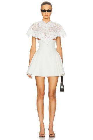 Helsa The Mademoiselle Mini Dress in Ivory from Revolve.com | Revolve Clothing (Global)