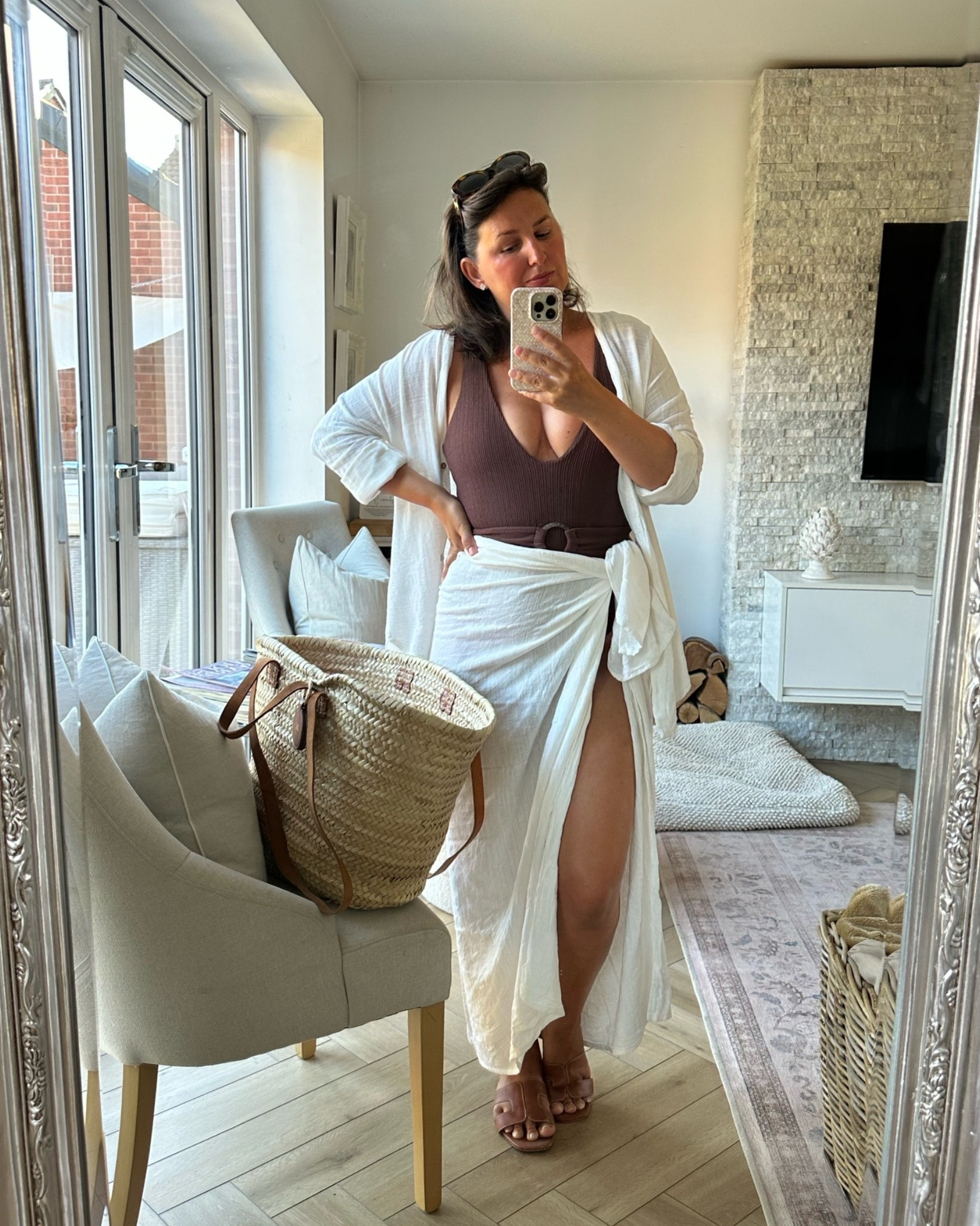 The coord is Orfila Bee then I’ve linked my sandals, basket bag and similar costumes from the same brand, these are one of my go to brands for swimwear

#LTKuk #LTKsummer