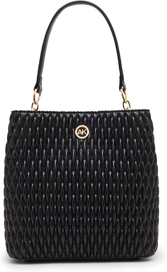 Anne Klein Ruched Bucket Bag with Convertible Strap | Amazon (US)