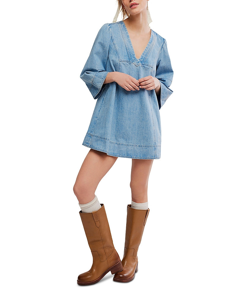 Free People Goldie Denim Mini Dress | Bloomingdale's (US)