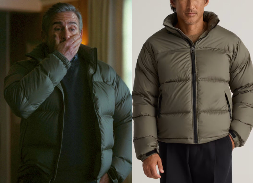 Greg (Steve Carrell) wearing Quince on Rooster 

More on shopyourtv.com 

 