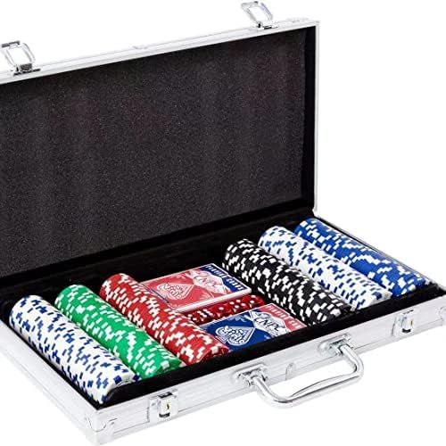 Poker Chips Set, 300PCS Poker Chips, Poker Set with Alumium Travel Case, 11.5 Gram Casino Chips for  | Amazon (US)