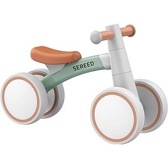 SEREED Baby Balance Bike for 1 Year Old Boys Girls 12-24 Month Toddler, 4 Wheels Toddler First Bi... | Amazon (US)