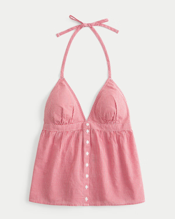 Women's Easy Halter Blouse | Women's Tops | HollisterCo.com | Hollister (UK)