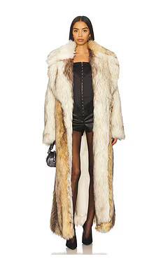 Aniye Records Bice Faux Fur Coat in Deep Honey from Revolve.com | Revolve Clothing (Global)