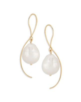 14K Yellow Gold Cultured Freshwater Baroque Pearl Drop Earrings - Exclusive | Bloomingdale's (US)