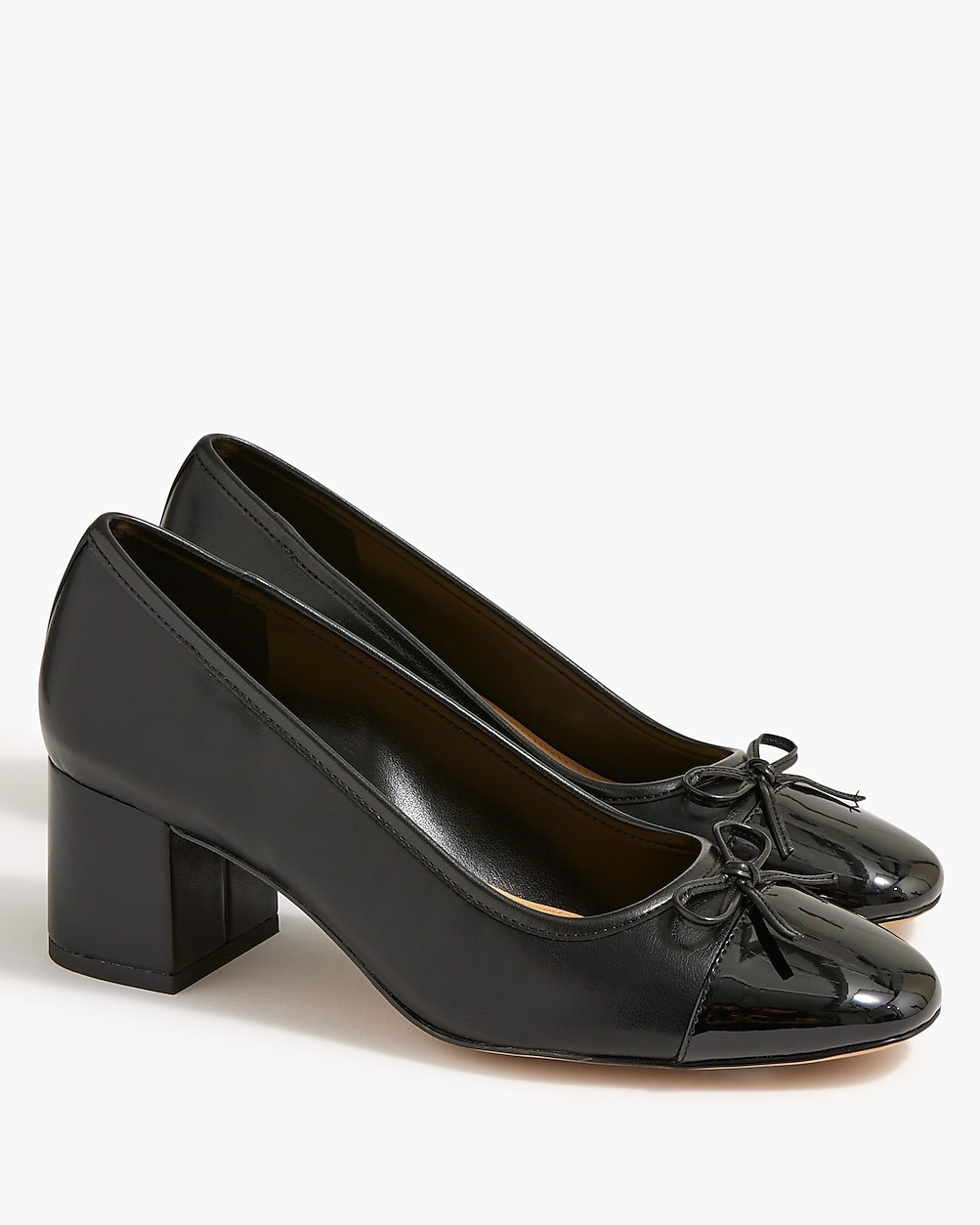 Cap-toe ballet block heels | J.Crew Factory