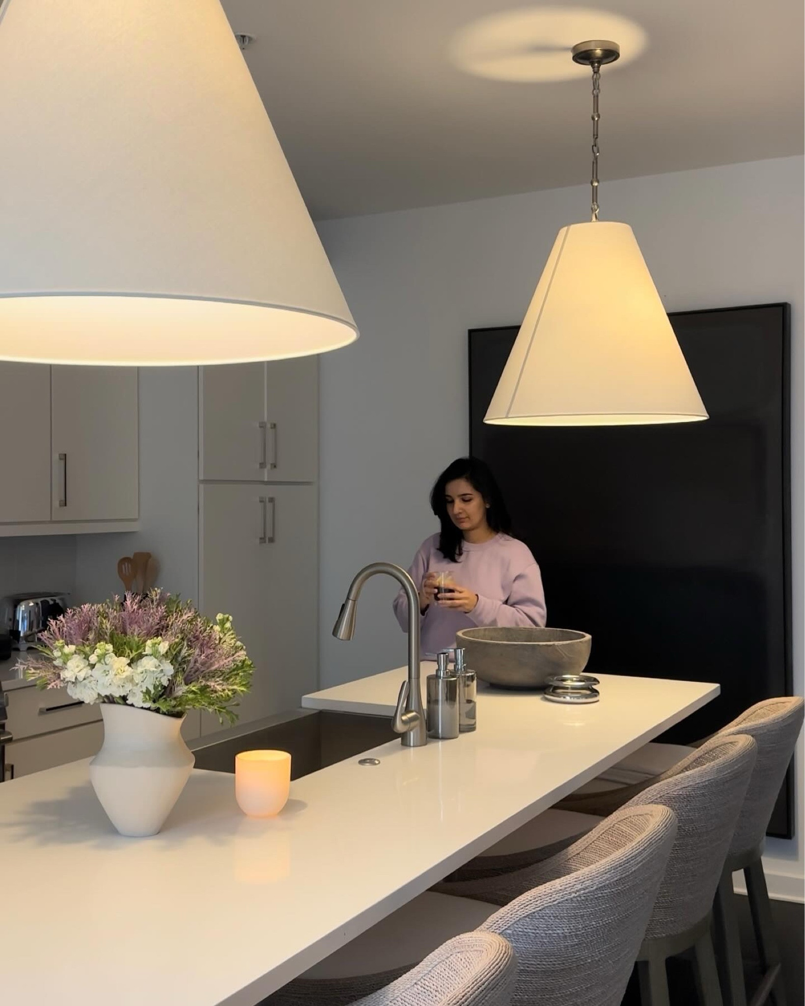 Goodman pendants-adjustable height and comes in various finishes 

#LTKhome #LTKstyletip