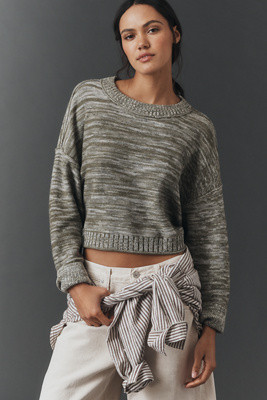 The Goldie Wool Blend Long-Sleeve Crew-Neck Sweater | Anthropologie (US)