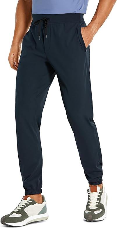 CRZ YOGA Mens 4-Way Stretch Golf Joggers with Pockets 28''/30"/32" - Work Sweatpants Track Gym At... | Amazon (US)