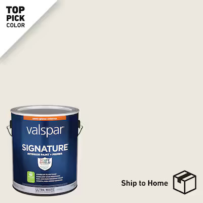 Valspar Signature Semi-gloss Alabaster Hgsw4031 Interior Paint + Primer (1-Gallon) Lowes.com | Lowe's