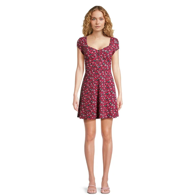 No Boundaries Juniors’ Sweetheart Dress, Sizes XS-XXXL | Walmart (US)