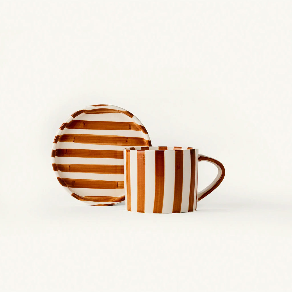 Tratto Cafe Set / Cup & Saucer / Honey | Ama La Vita