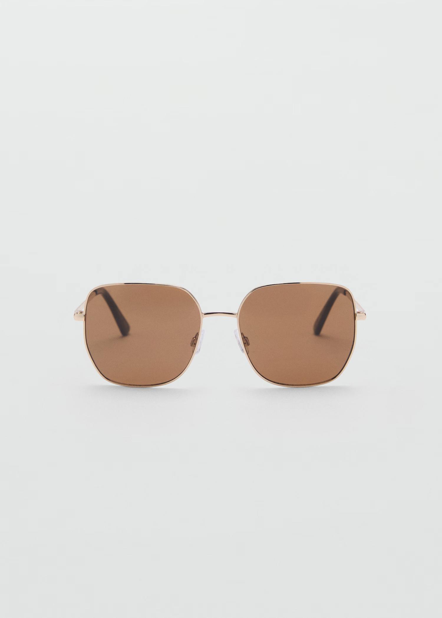Square metallic frame sunglasses - Women | MANGO USA | Mango (US/MX/AU)
