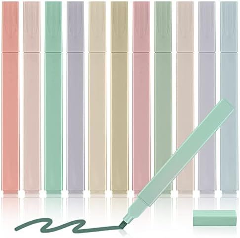 12Pack Aesthetic Cute Highlighters Assorted Colors, Bible Highlighters and Pens No Bleed, Pastel ... | Amazon (US)