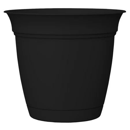 Akro Mils ECA20000G18 20"" Eclipse Black Pot With Attached Saucer | Walmart (US)