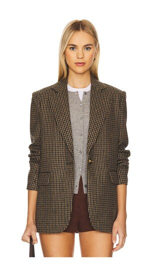 Elodie the Label Elodie Alex Blazer in Brown. - size XS (also in L, M, S, XL) | Revolve Clothing (Global)