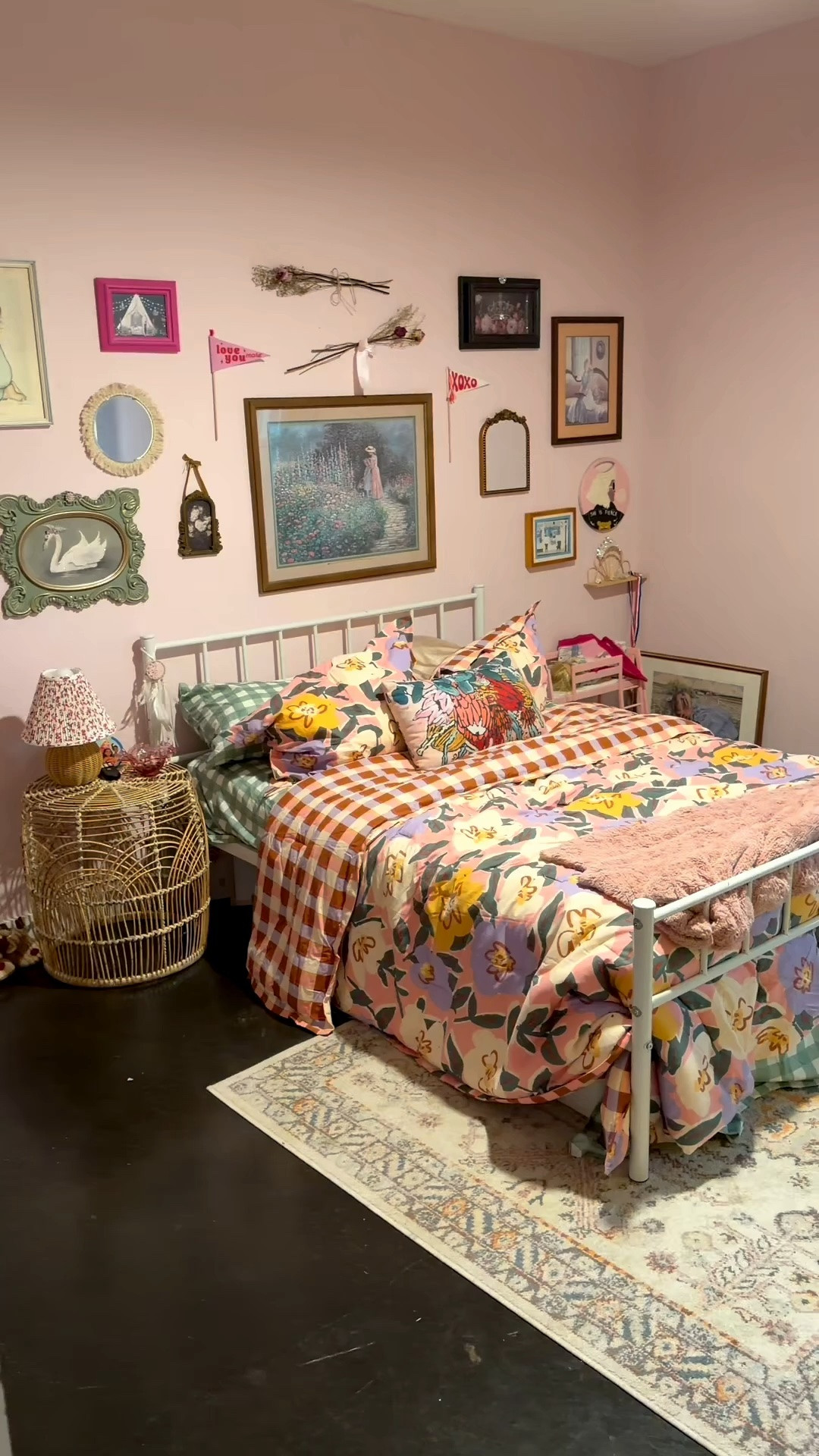Girls room makeover 🩵 trying to mix colors & prints to create a room that will grow with her!

#LTKHome #LTKKids