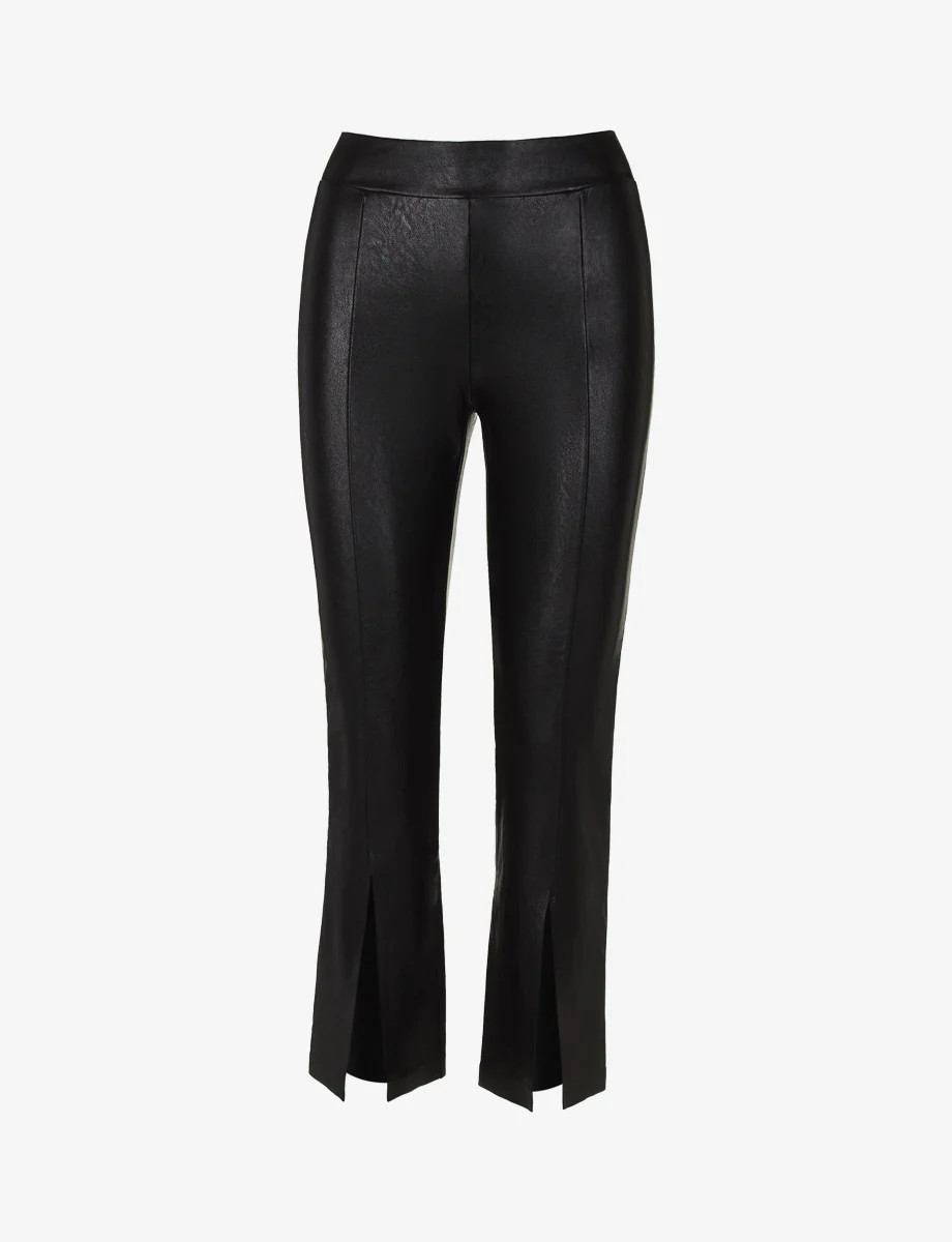 Faux Leather 7/8 Split Front Pant | Commando®