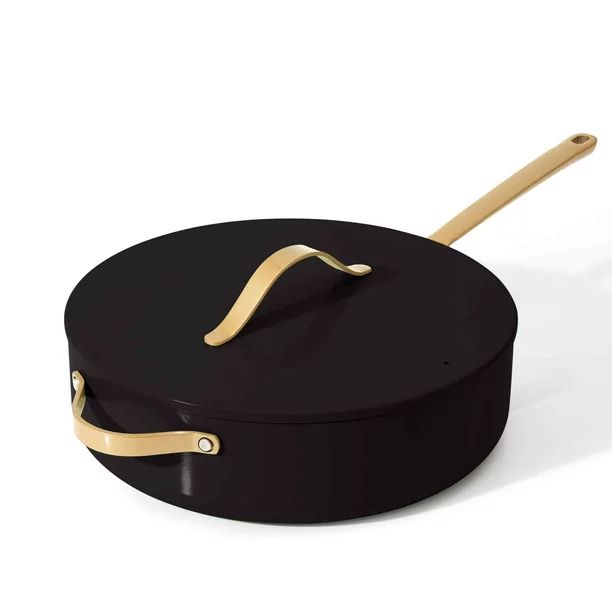 Beautiful 5.5 Quart Ceramic Non-Stick Saute Pan, Black Sesame by Drew Barrymore | Walmart (US)