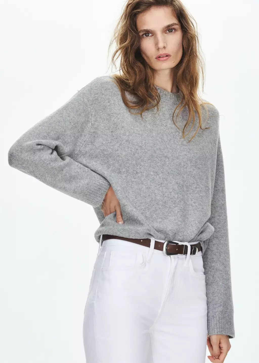 Round-neck knitted sweater | Mango (US/MX/AU)