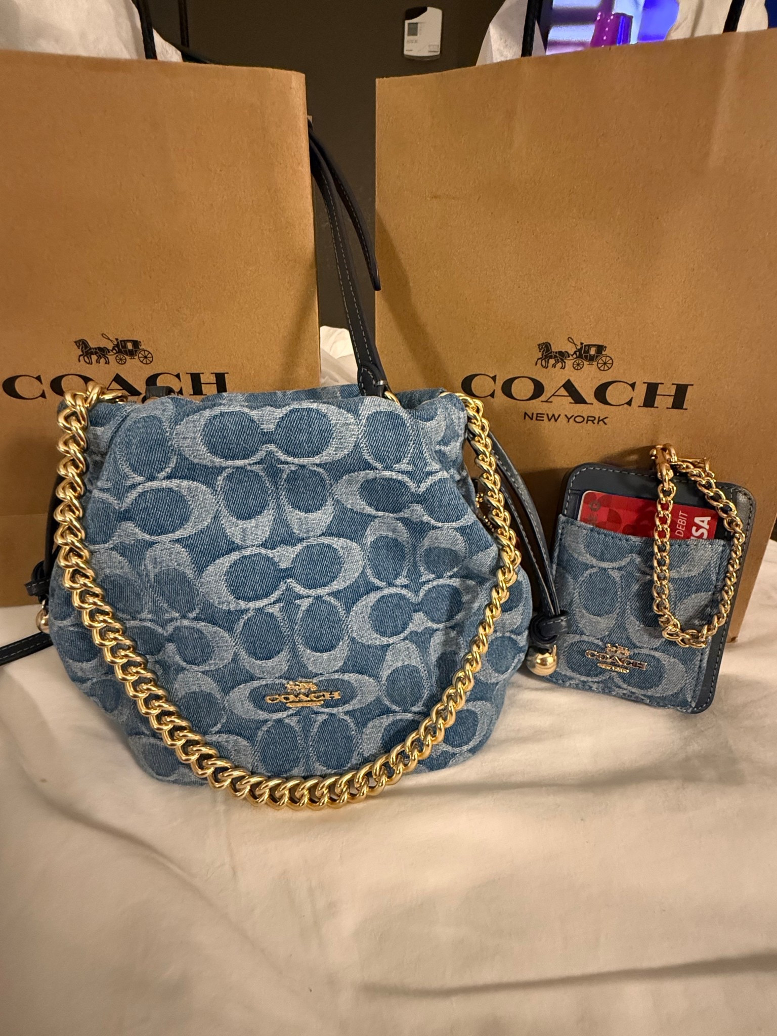 My birthday present🎉 
Obsessed with the Coach denim line 😍


#LTKMothersDay #LTKSaleAlert #LTKootd
