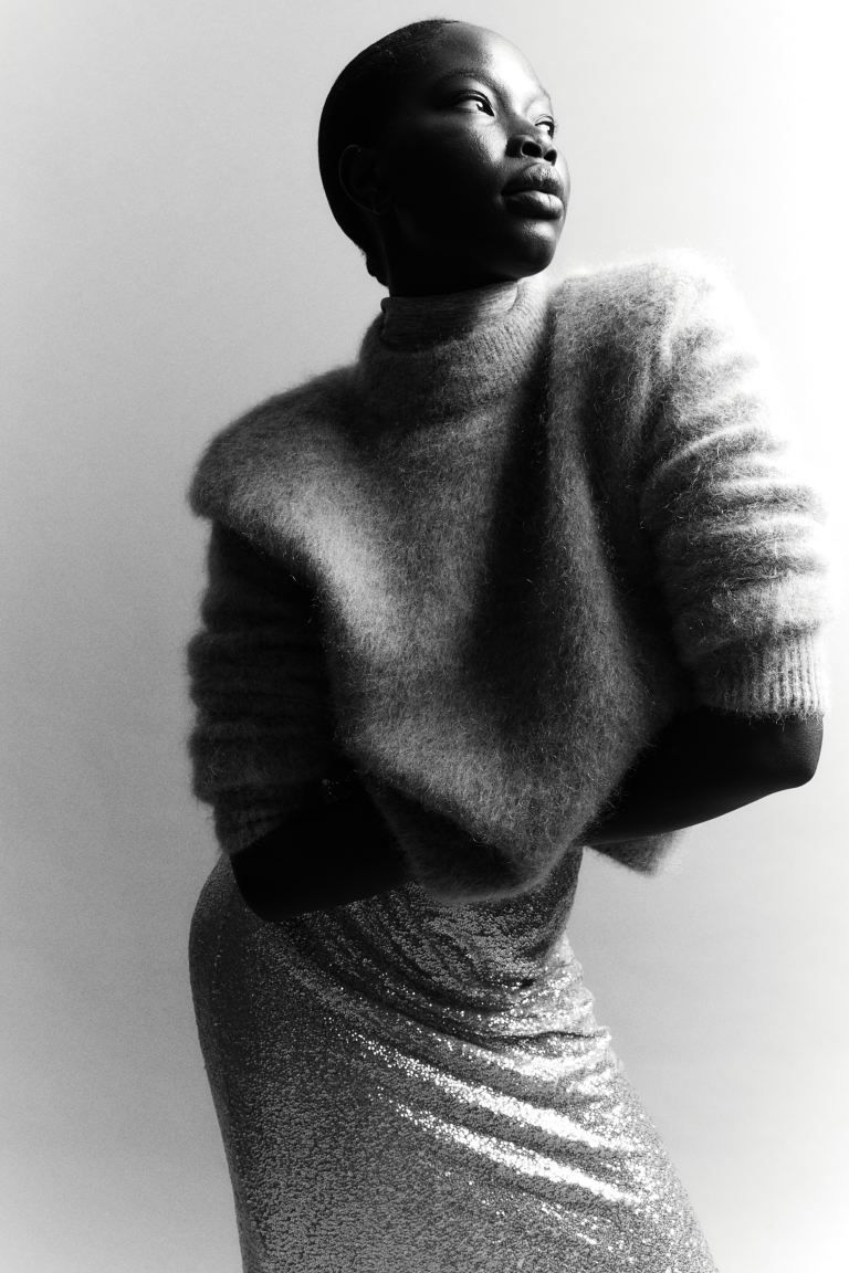 Mohair-blend Sweater - Light gray - Ladies | H&M US | H&M (US + CA)
