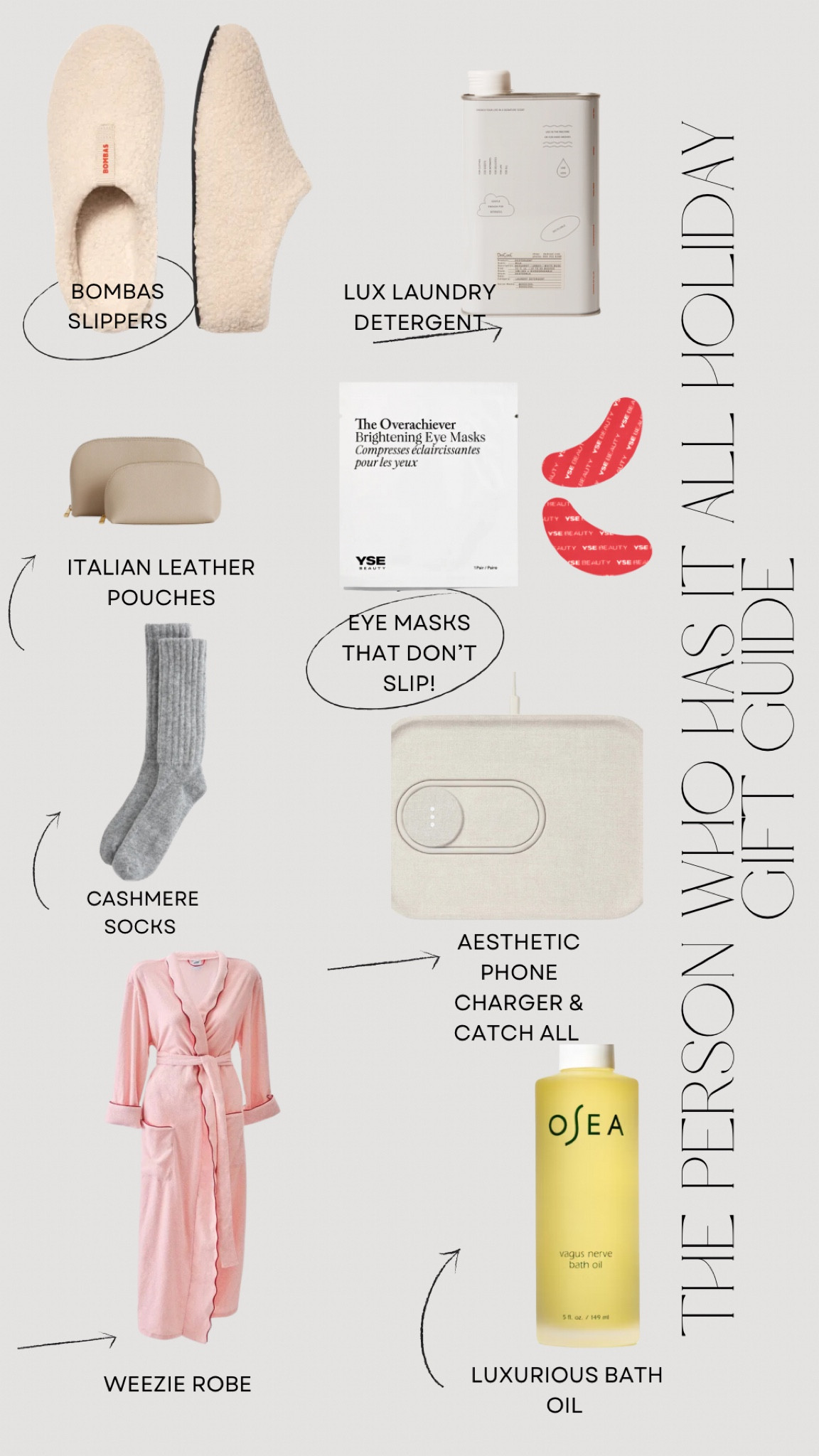 The gift guide for the person who has it all! The hardest person to shop for; think elevated everyday items. Little luxuries! 

#LTKGiftGuide #LTKHoliday #LTKSeasonal