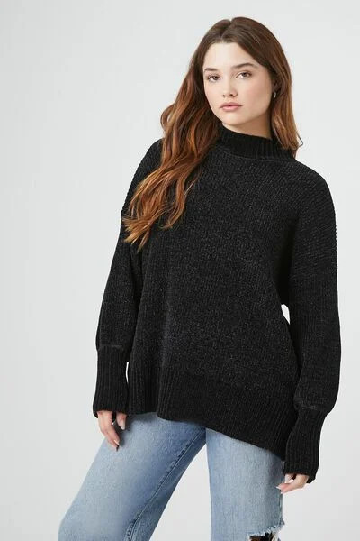 Ribbed Mock Neck Sweater | Forever 21 (US)