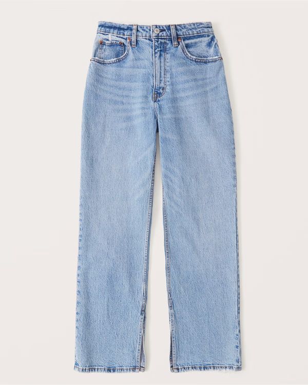 Women's Curve Love High Rise 90s Relaxed Jean | Women's Bottoms | Abercrombie.com | Abercrombie & Fitch (US)