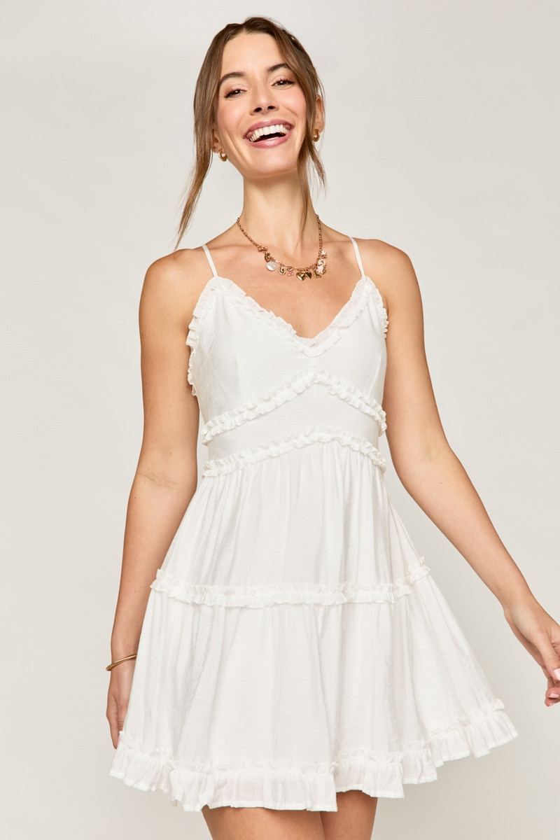 Erica Ruffle Tiered Mini Dress | Francesca's