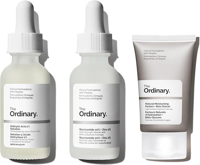 The Ordinary Acne Collection - Skin Care Bundle Set For Oily, Acne Prone Skin - Salicylic Acid 2%... | Amazon (US)