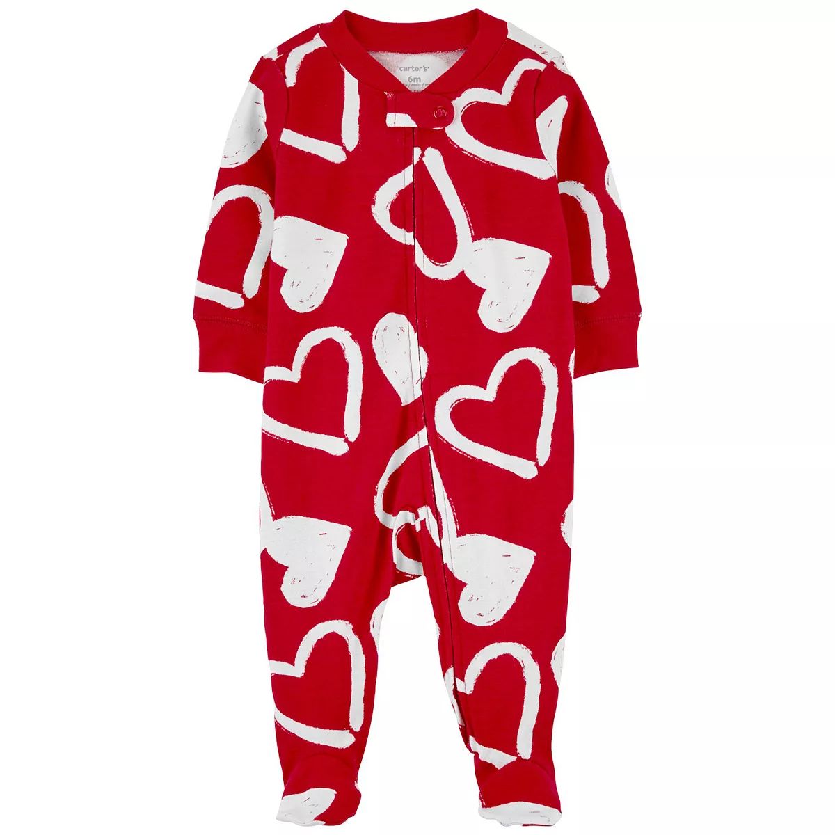 Baby Carter's Valentine's Day 2-Way Zip Cotton Sleep & Play Pajamas | Kohl's